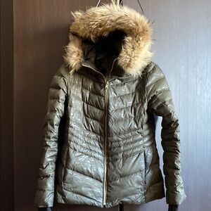 Andrew Marc puffer coat raccoon fur trim size M​​​